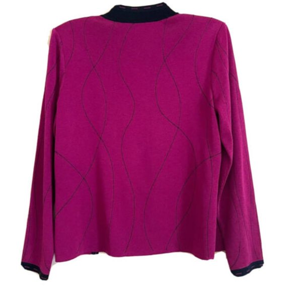 Ming Wang Open Front Cardigan Jacket Size Small Office Business Casual - Picture 2 of 6